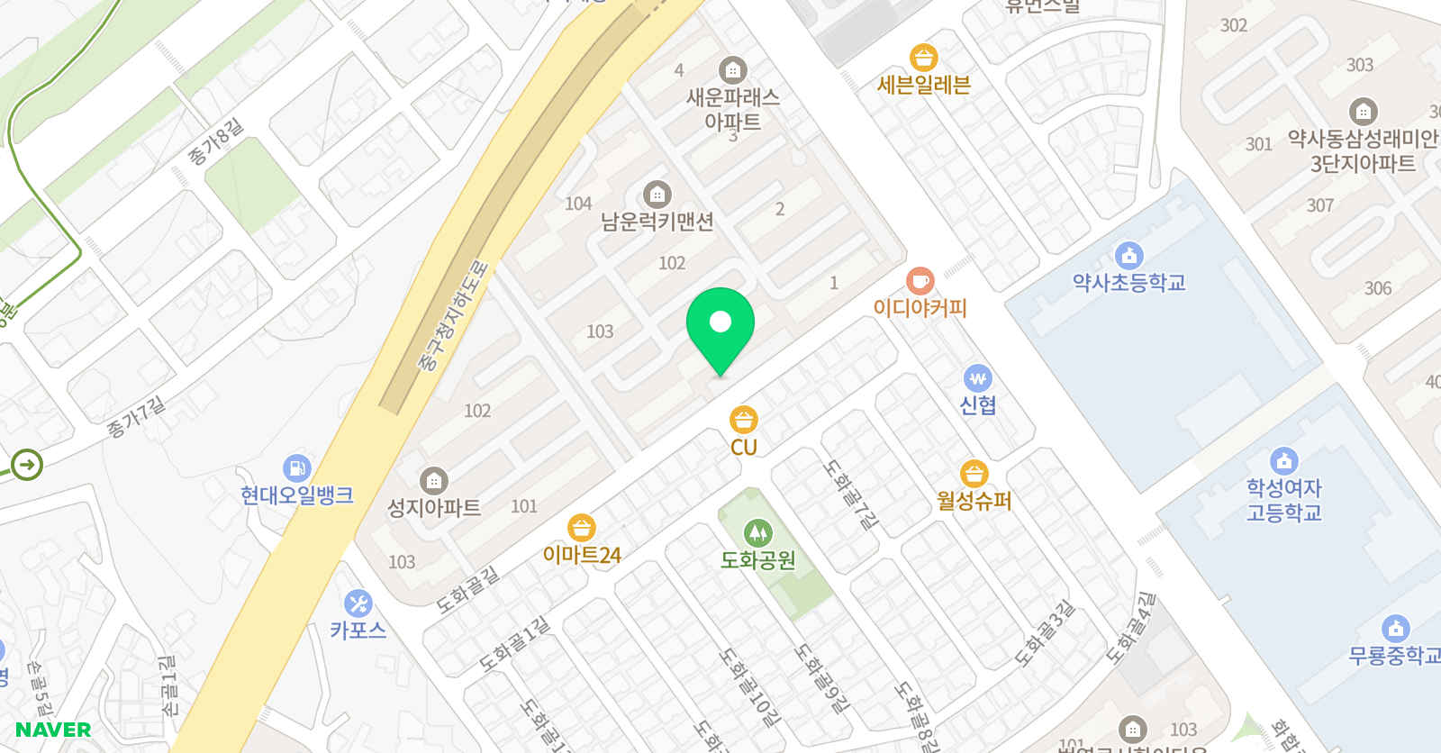 더혼합기도우슈 복산도장 위치