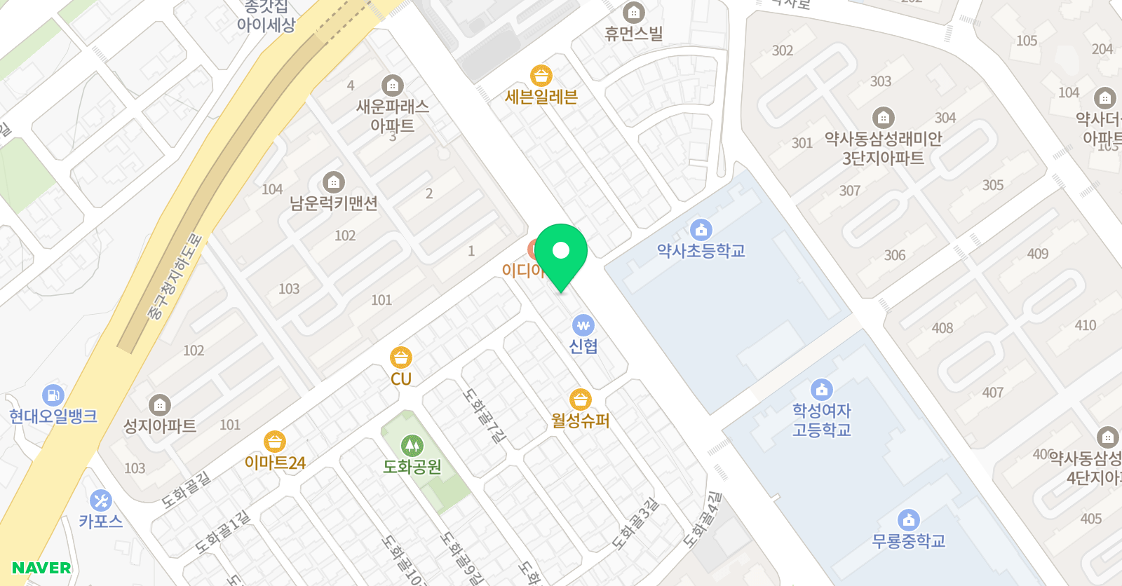 제시카 영어수학학원 위치