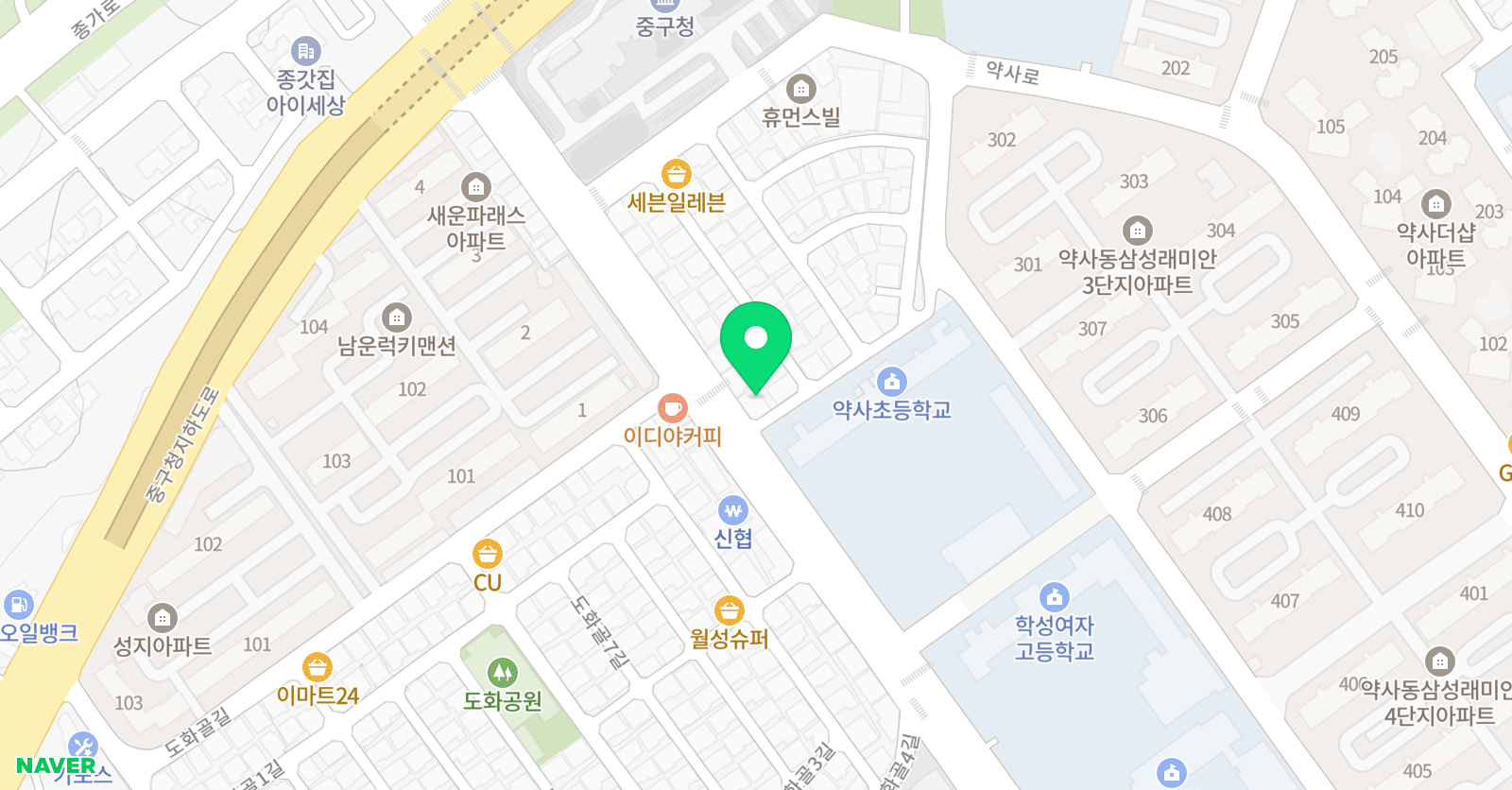 패럴랙스 영어수학학원 위치