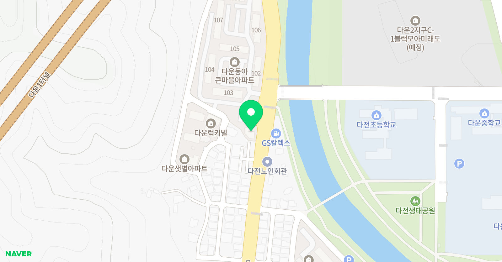 더나은 음악학원 다운 본원 위치