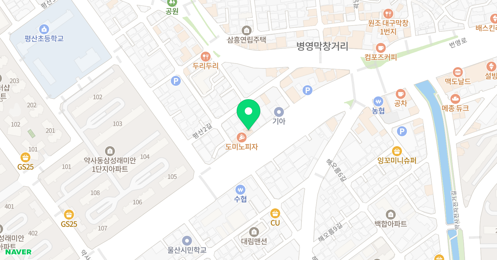 티엠 영어학원 위치