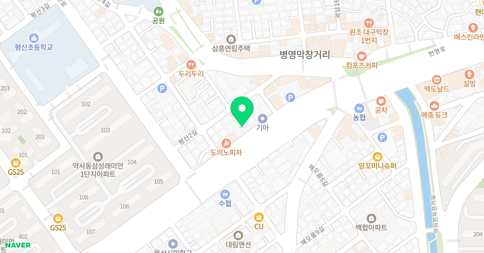 메리트 키즈 어학원 위치