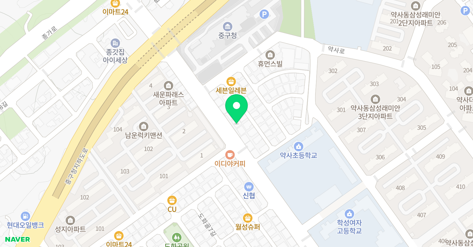 그린섬주니어 미술학원 위치