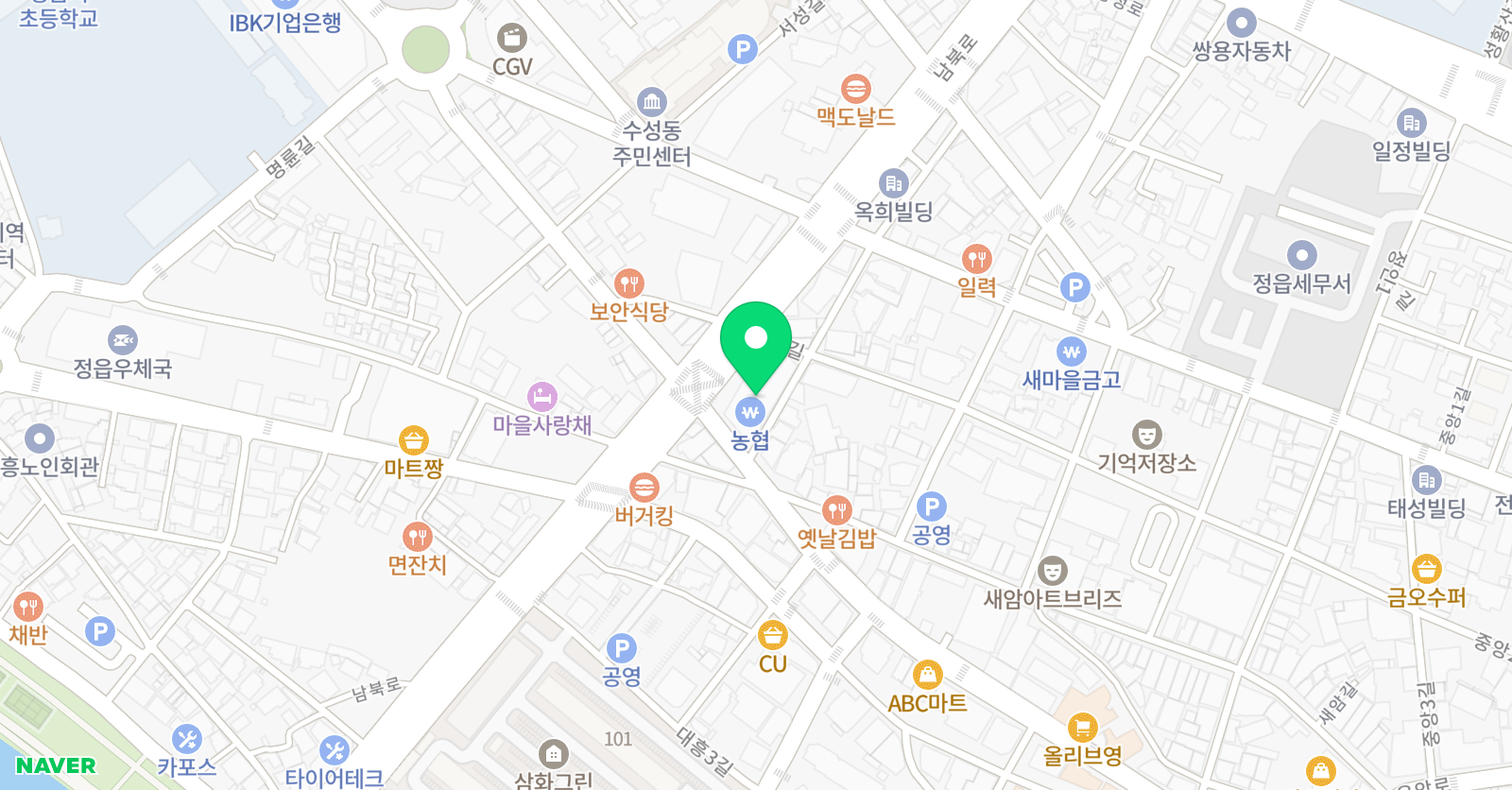 꿈을추는 캐런댄스학원 위치