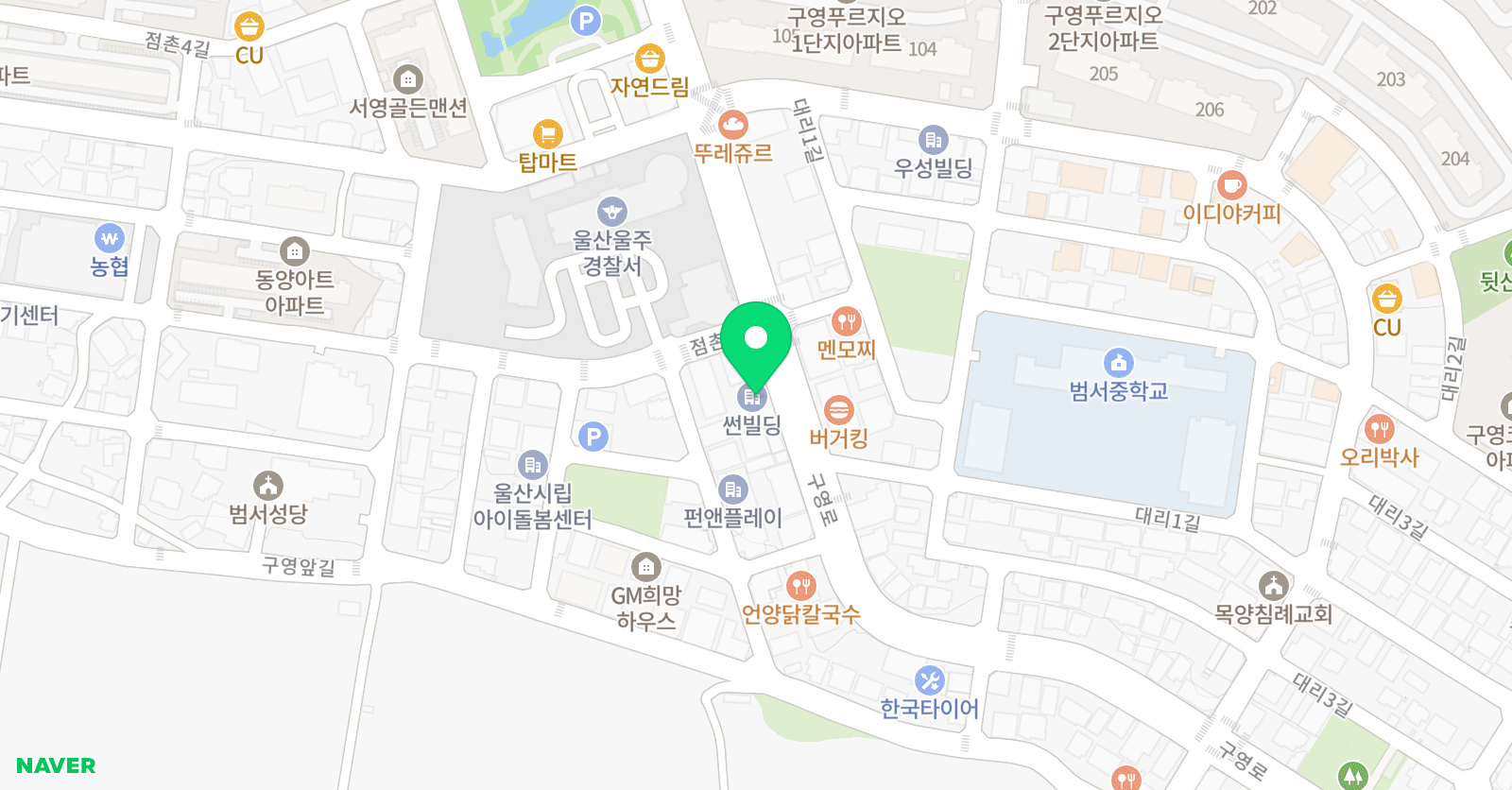 임팩트 학원 위치