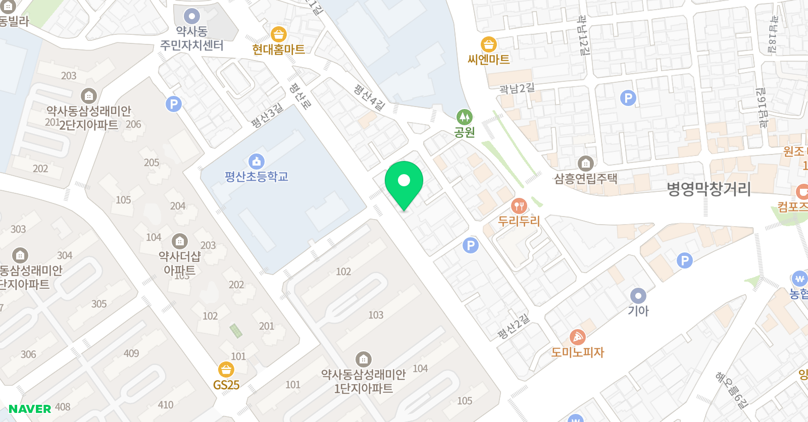 푸르넷 최쌤 수학 위치