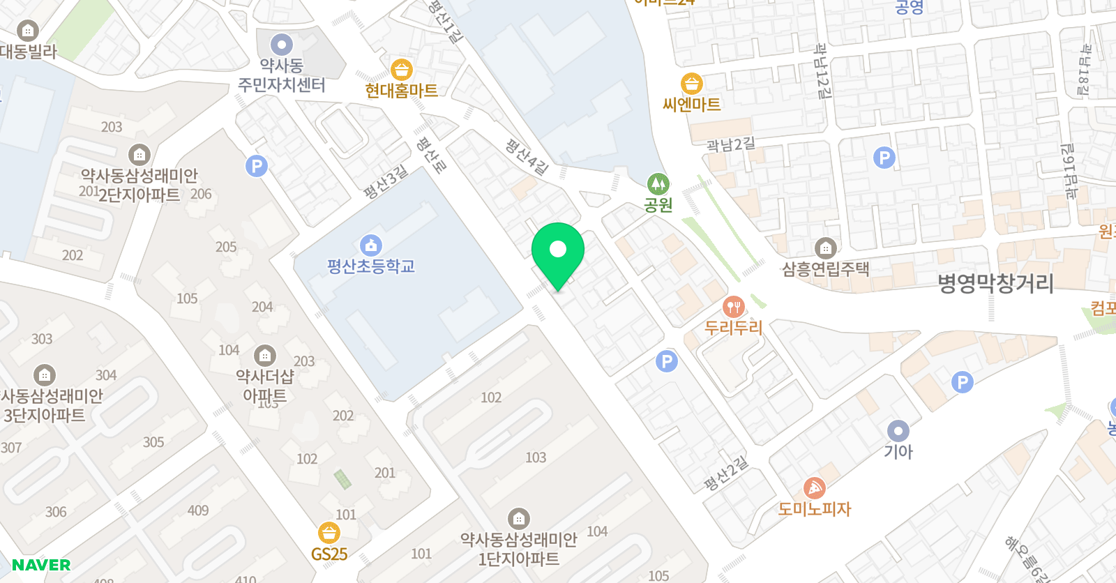 한양 음악학원 위치