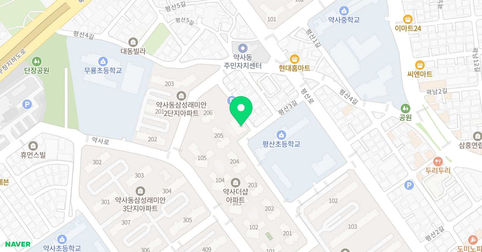 더샵 음악학원 위치