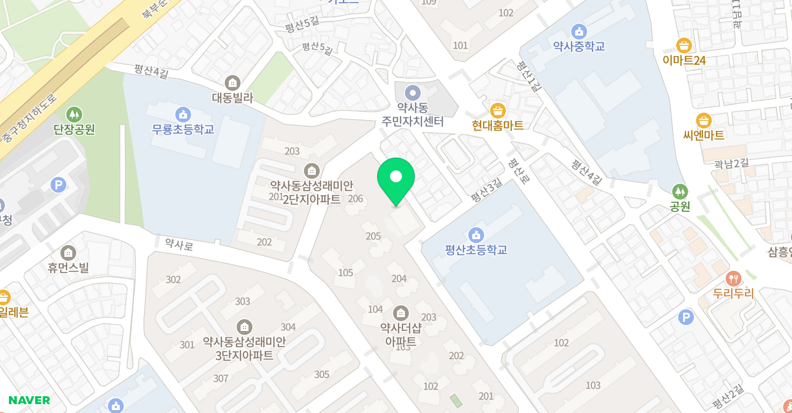 하이스트 영어학원 위치