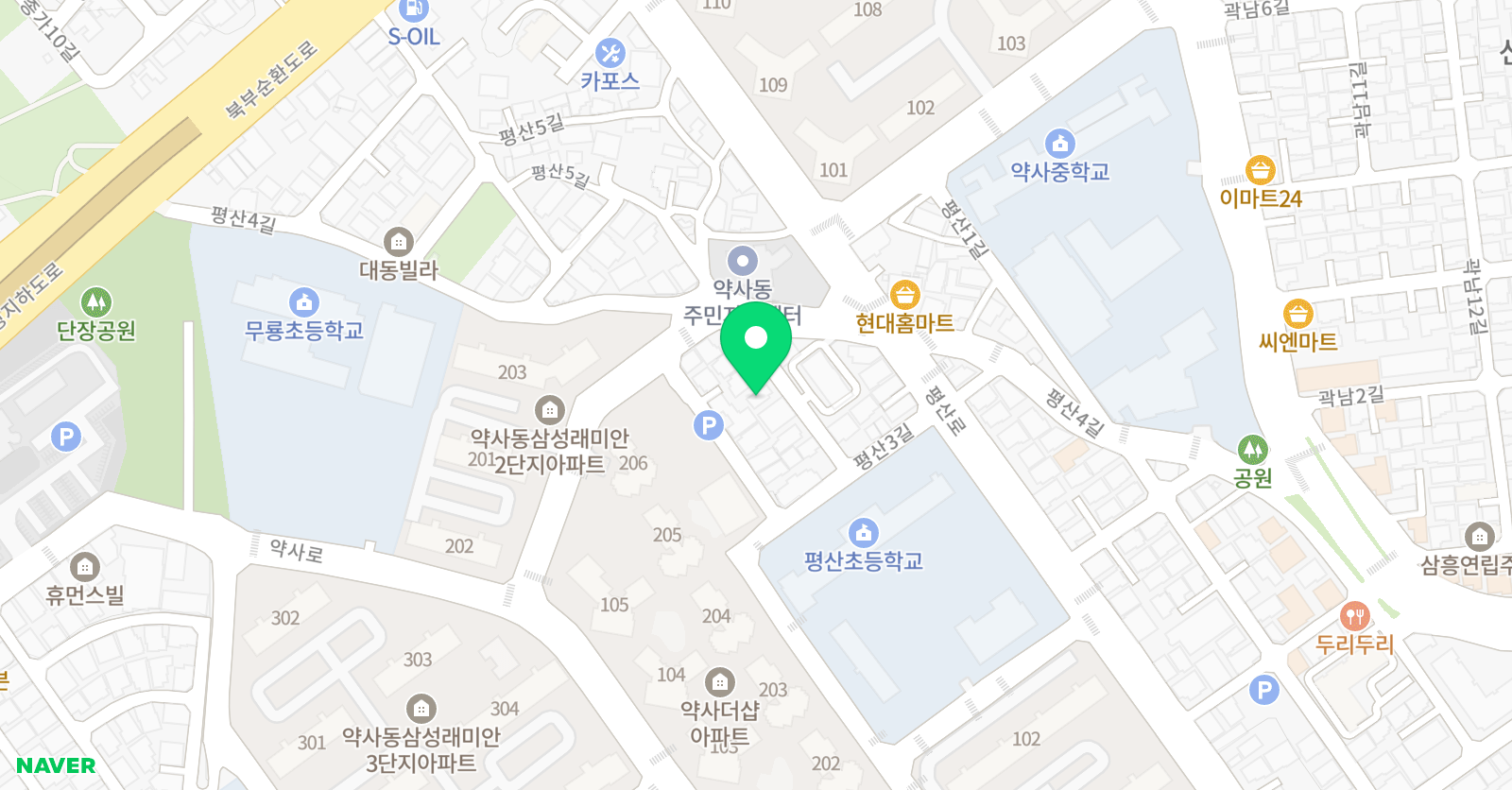 톡톡플러스 학원 위치