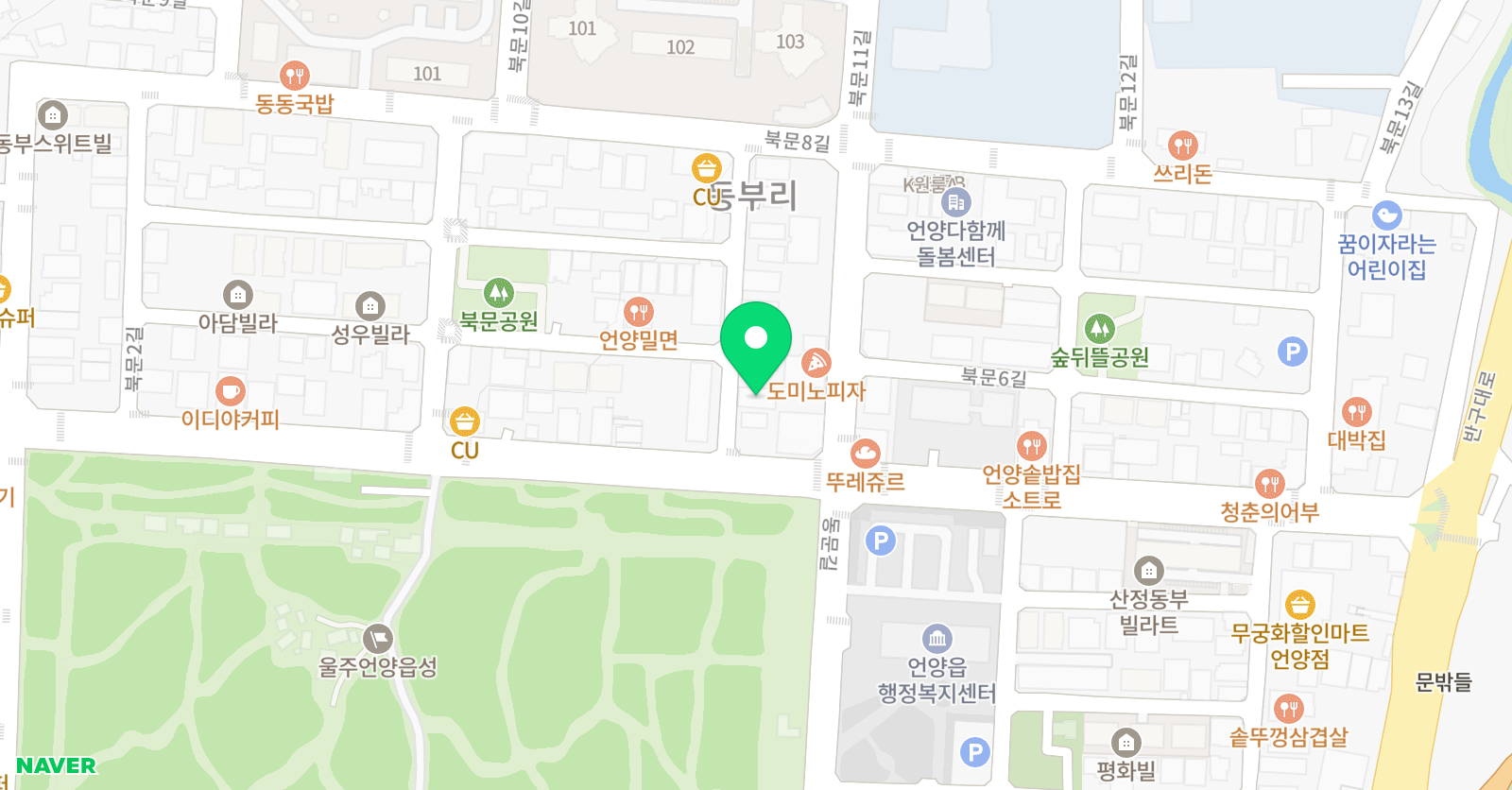 KAT 태권도 학원 위치