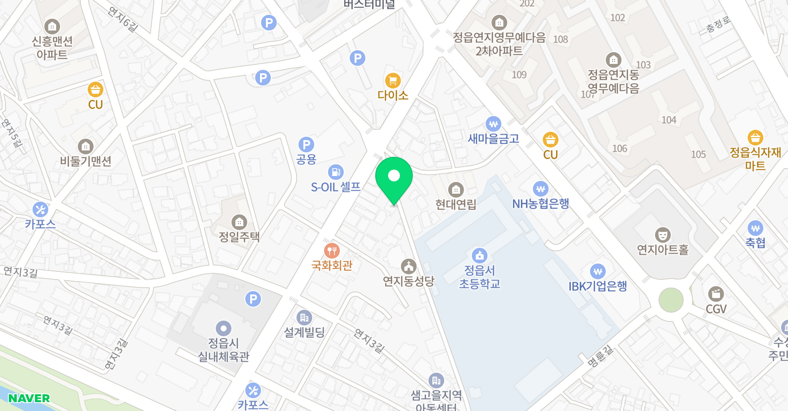 초원 태권도 위치