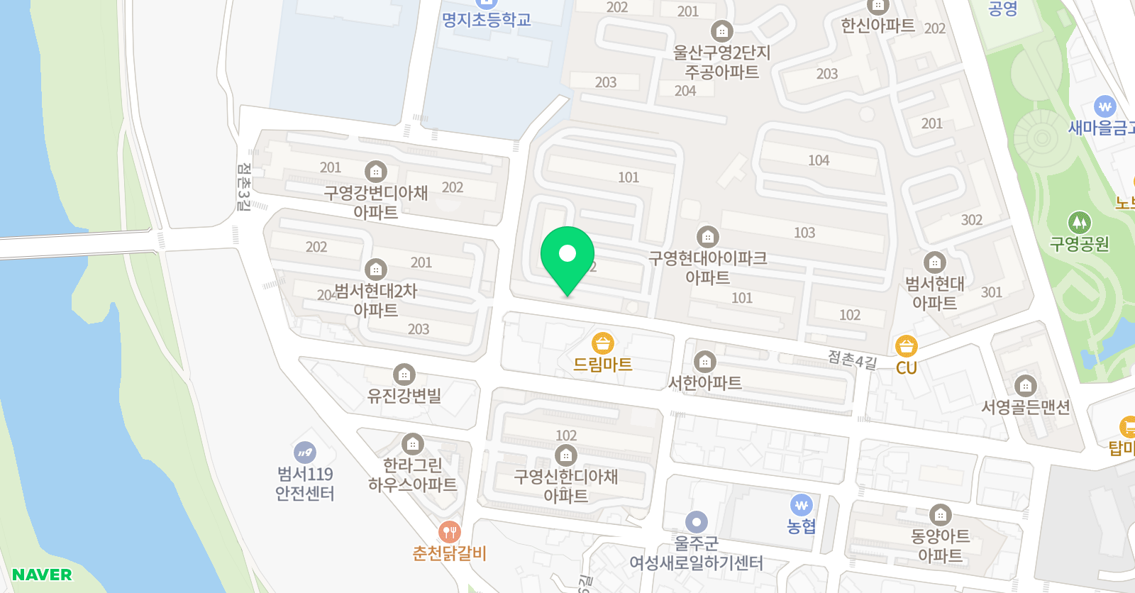 스마트 해법수학 울산 울주 명지초점 위치