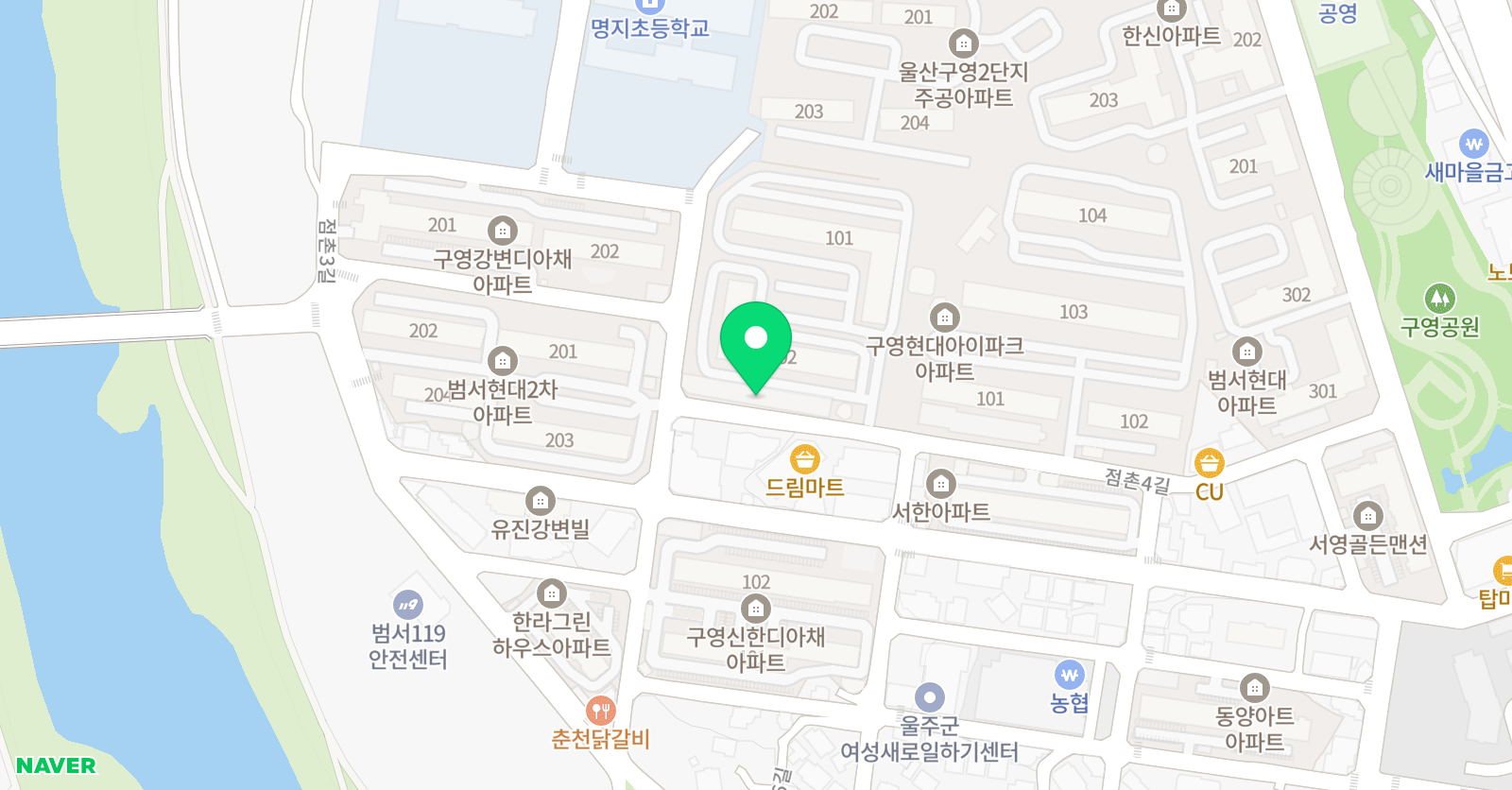 스마트해법영어 구영명지Cindy교실 위치