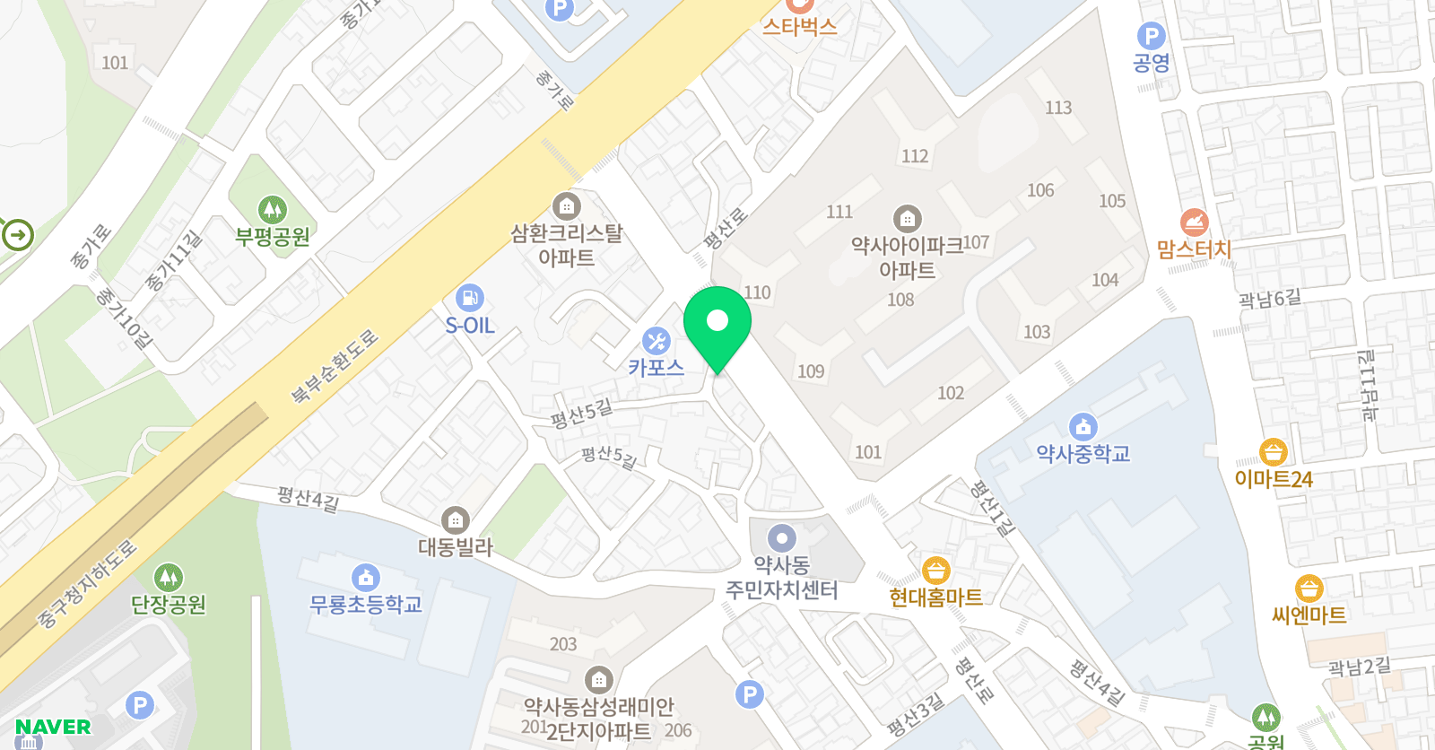 아트리 미술학원 위치