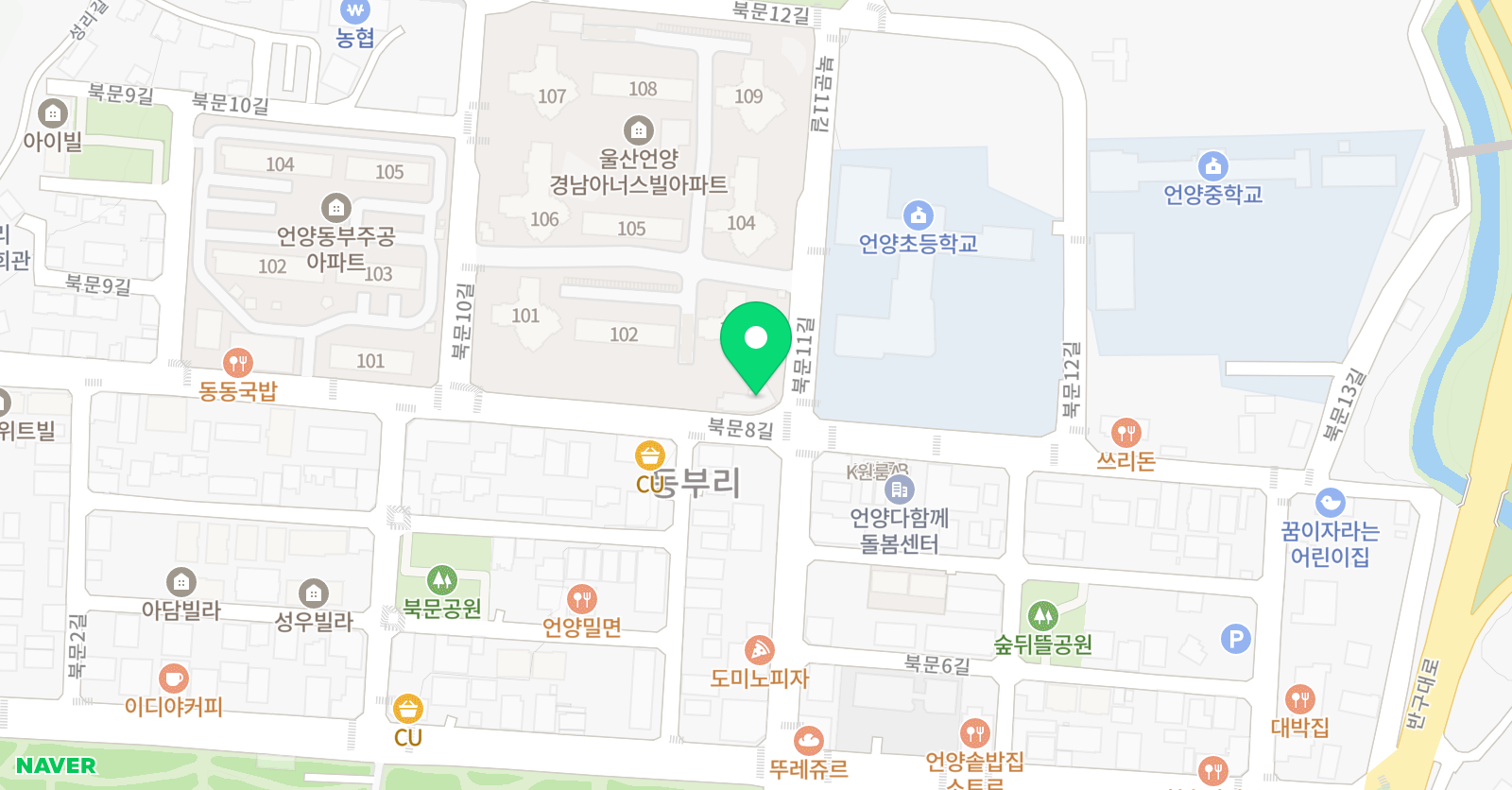 153 음악미술학원 언양점 위치