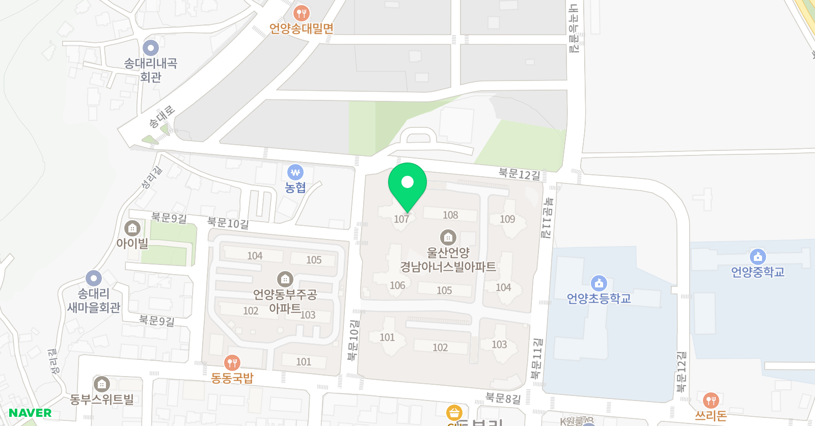 기탄사고력교실 언양아너스빌교실 위치