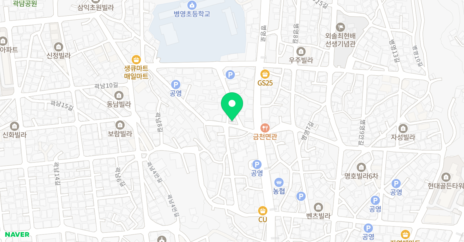 뮤엠 영어 제이앤제이 영어수학학원 위치