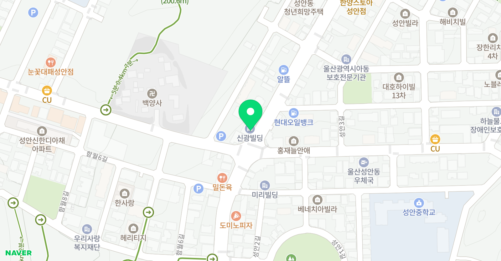 스팟온 영어학원 위치
