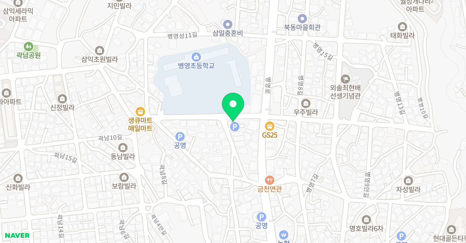 푸르넷 공부방 혁신병영점 위치