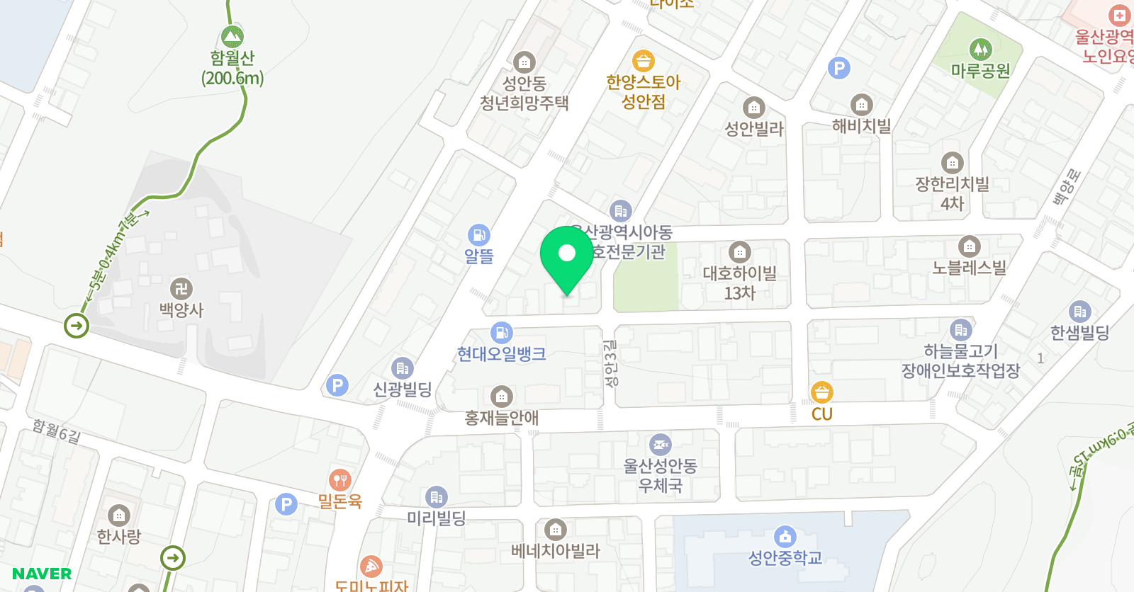 춤단 무용학원 위치