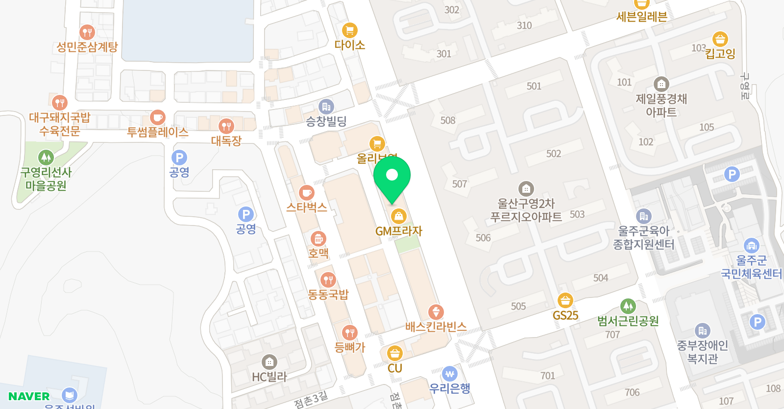 캐피타운 빼어날 수학원 위치