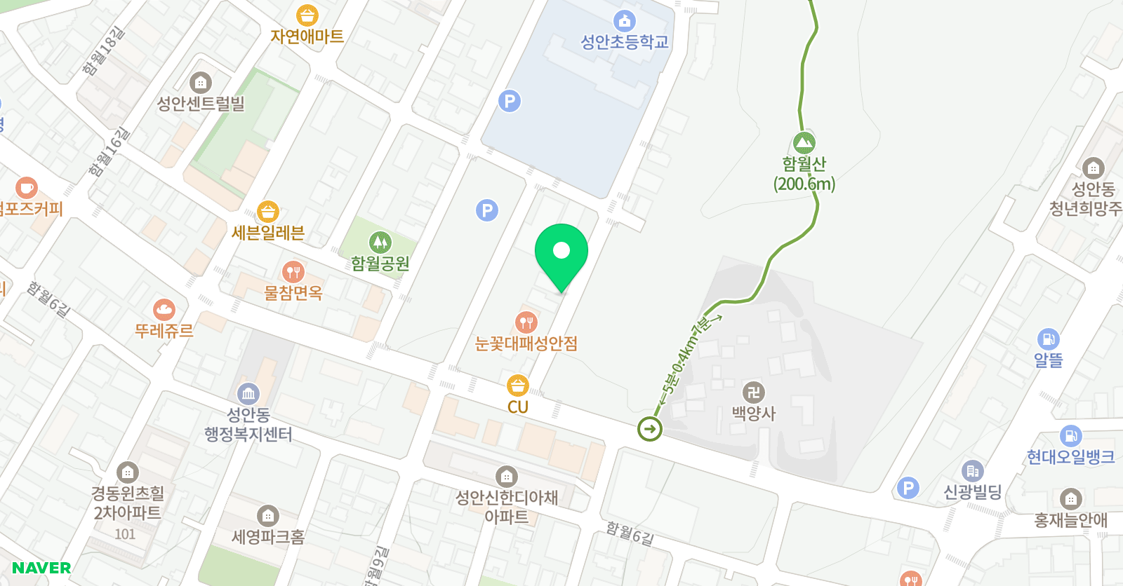 셀파우등생 교실 성안센터 위치