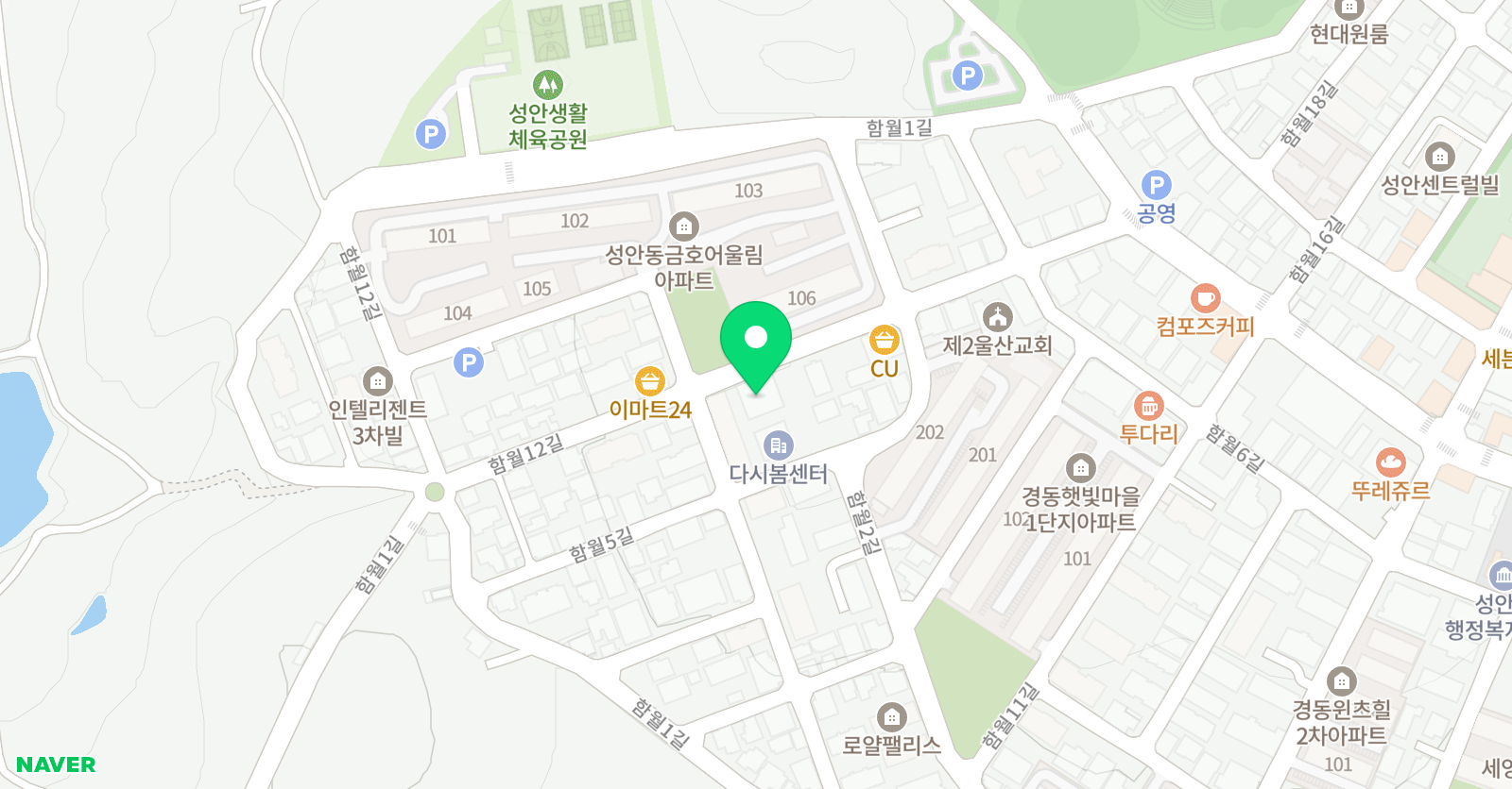 강호 합기도 박시우 무용학원 위치