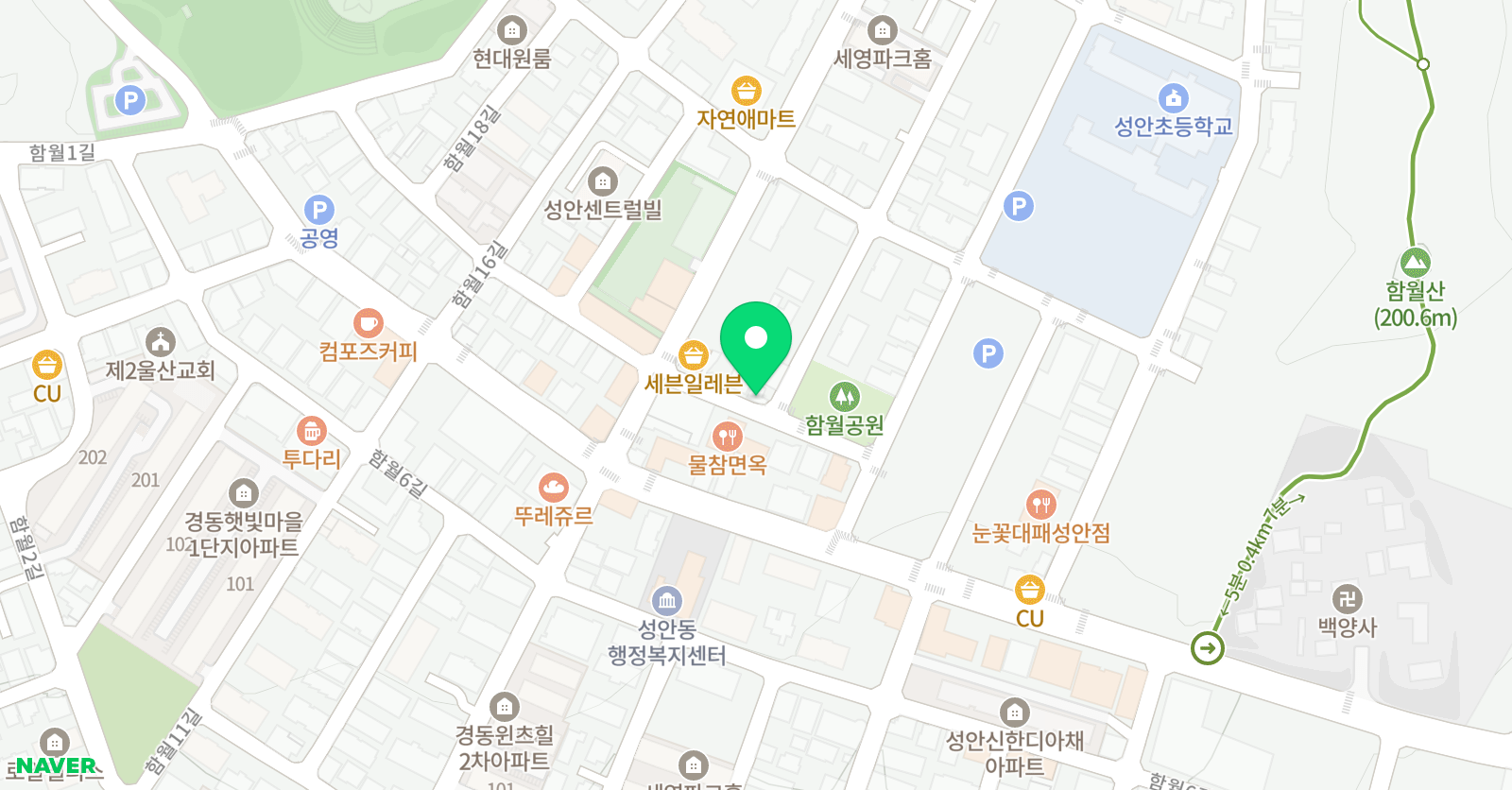 삼성영어셀레나 울산성안교습소 위치