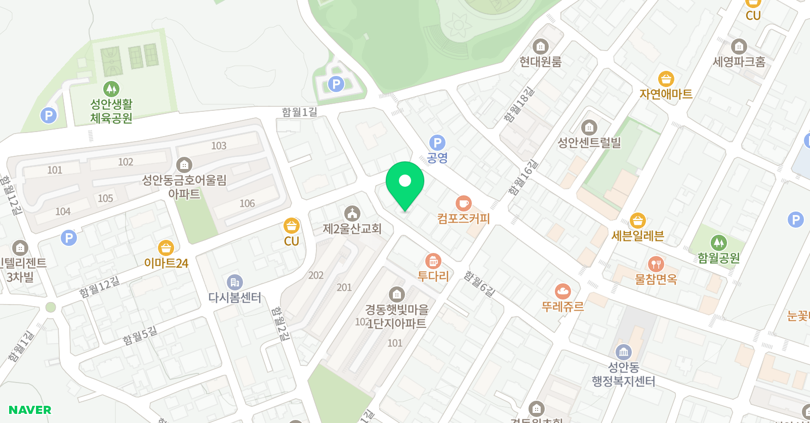 현대 청운 버디전문영어학원 위치