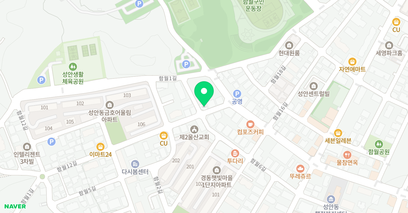 푸르넷 공부방 성안동공부방 위치