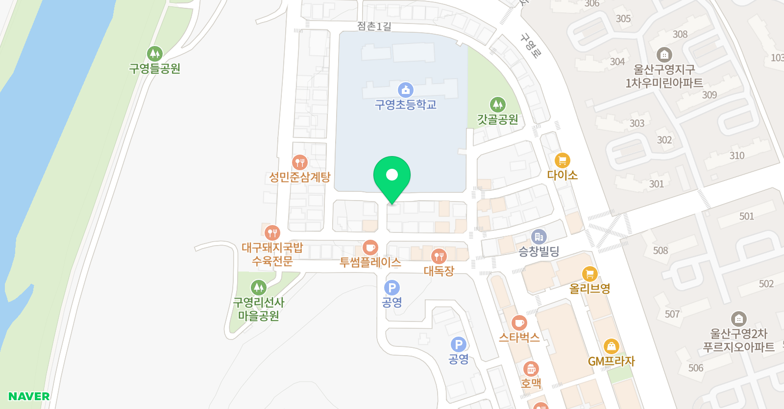 키득키득 미술학원 위치