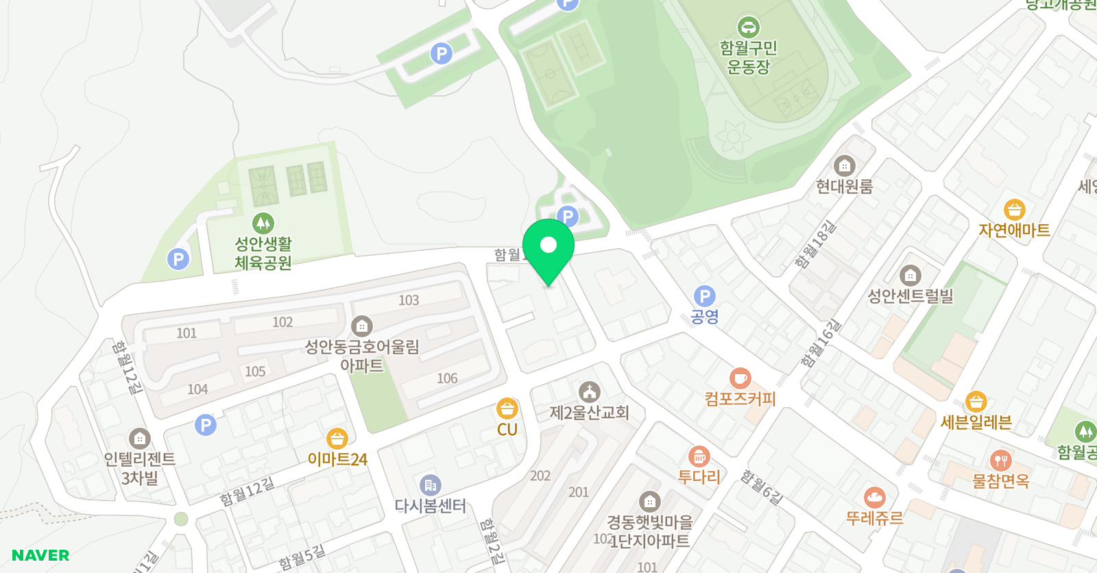 빨간펜 수학의달인 성안점 위치