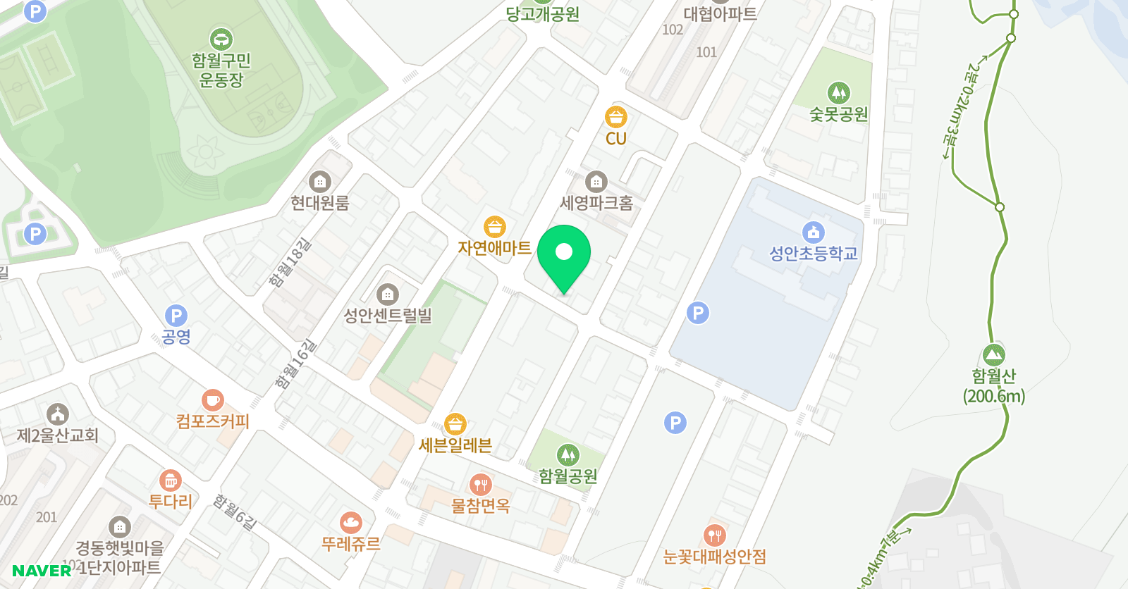 푸르넷 공부방 동주쌤학원 위치