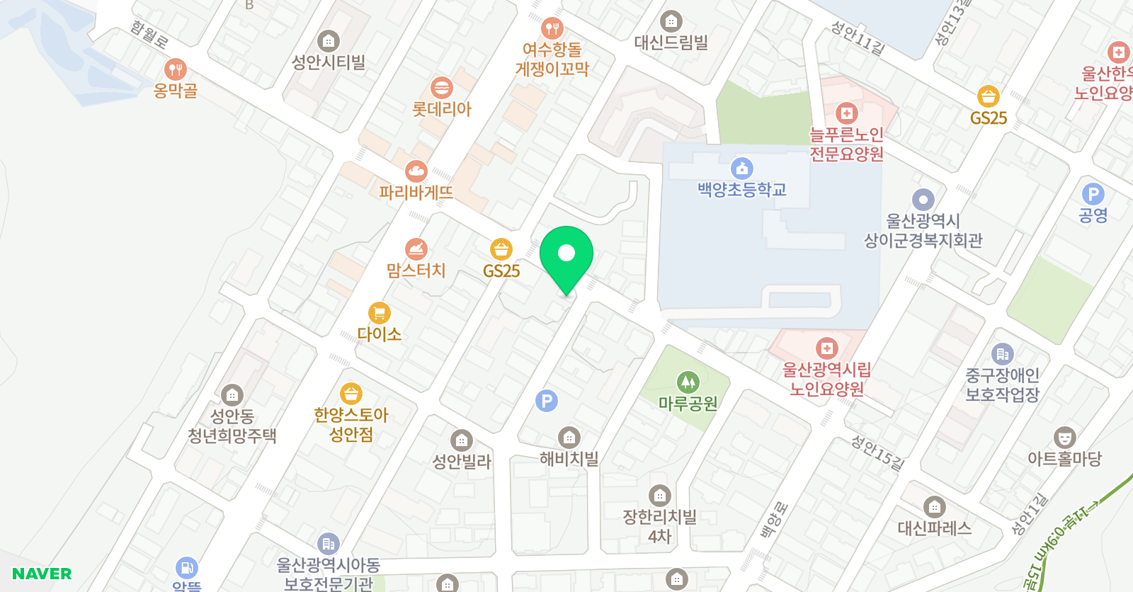 잉글리쉬무무 백양학원 위치