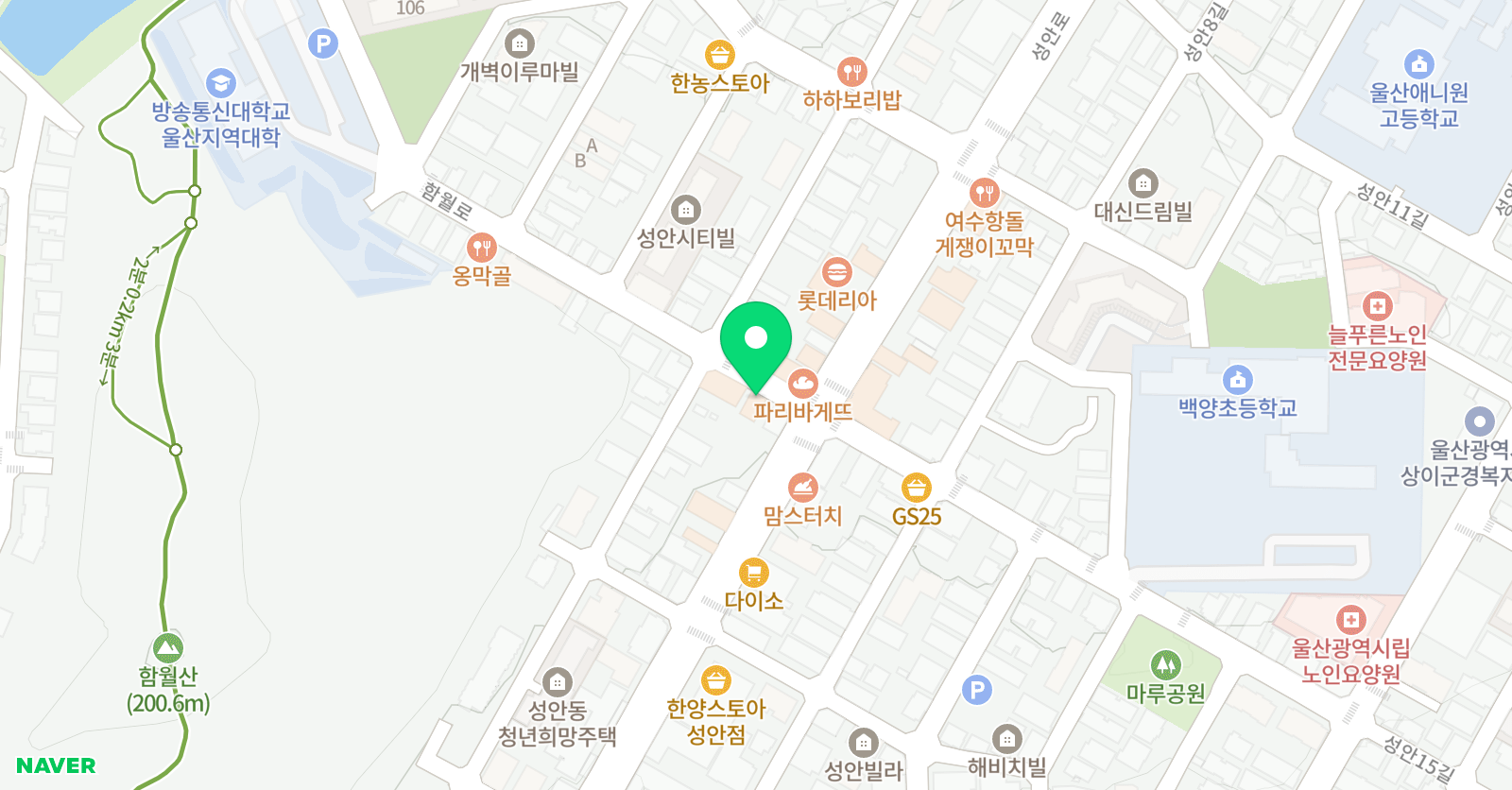 뮤엠 영어 백양 영어교습소 위치