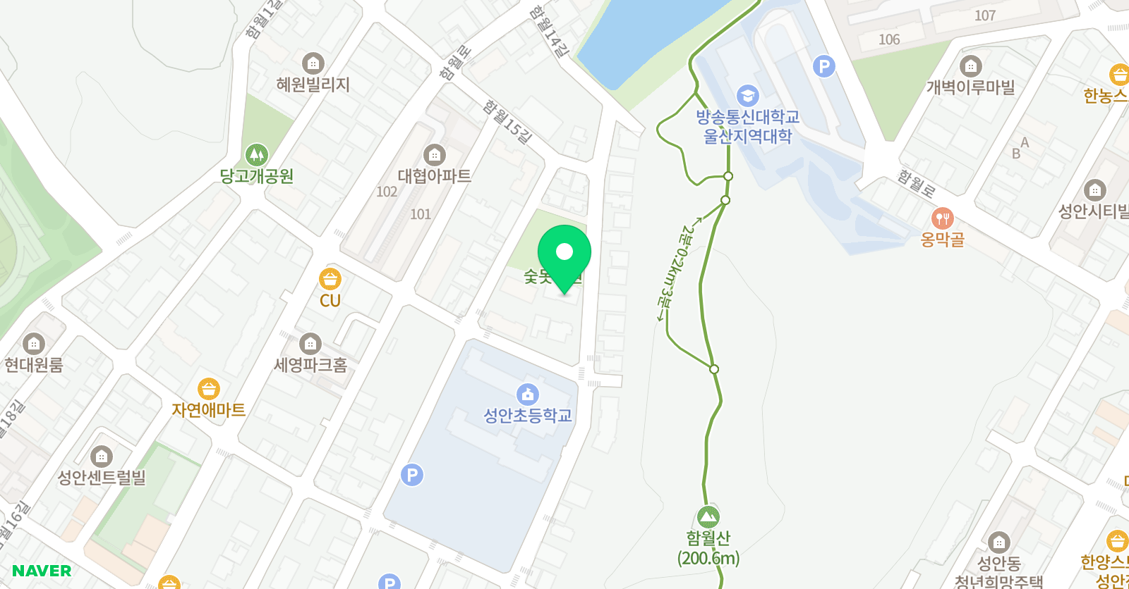 푸르넷 공부방 성안푸르넷 학원 위치
