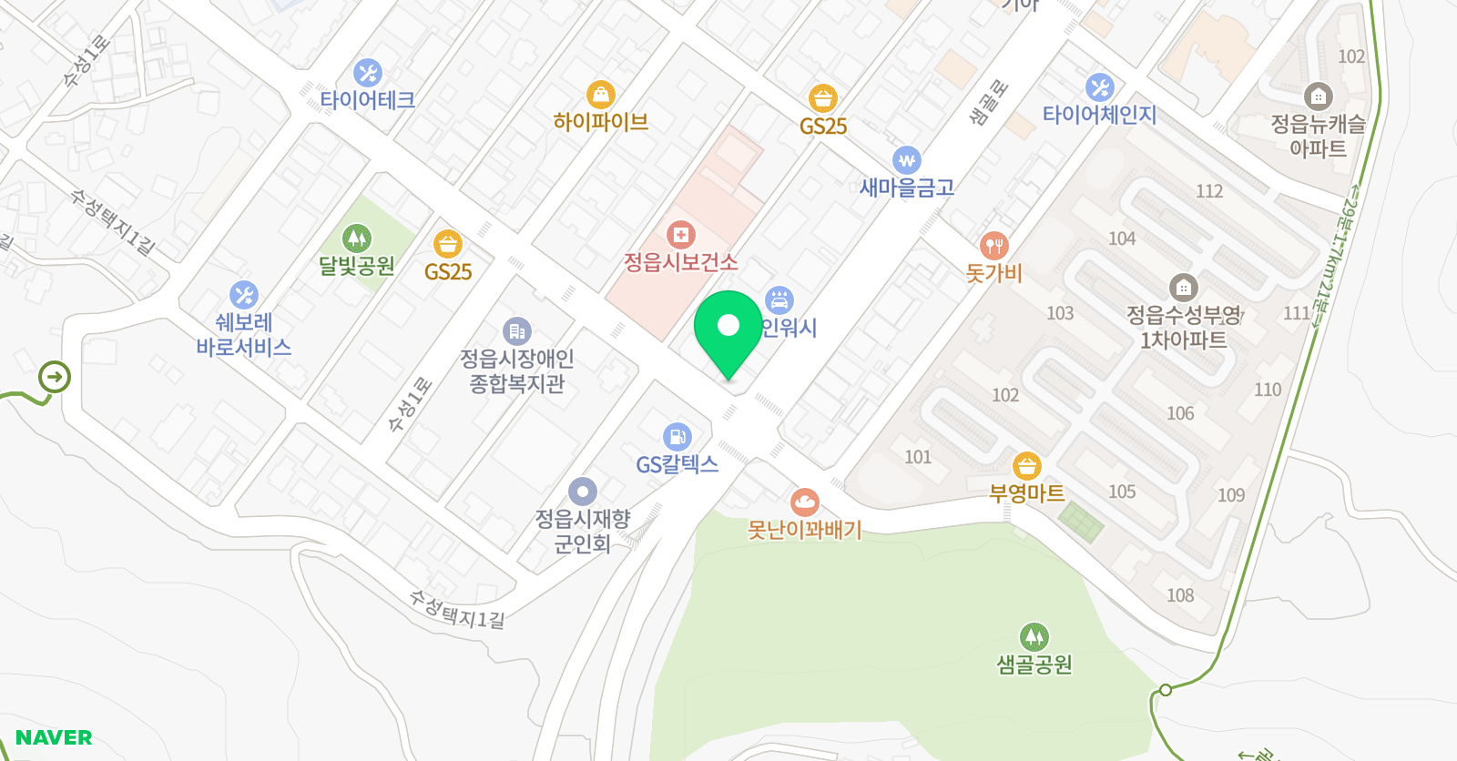 생각의숲 수학전문학원 위치