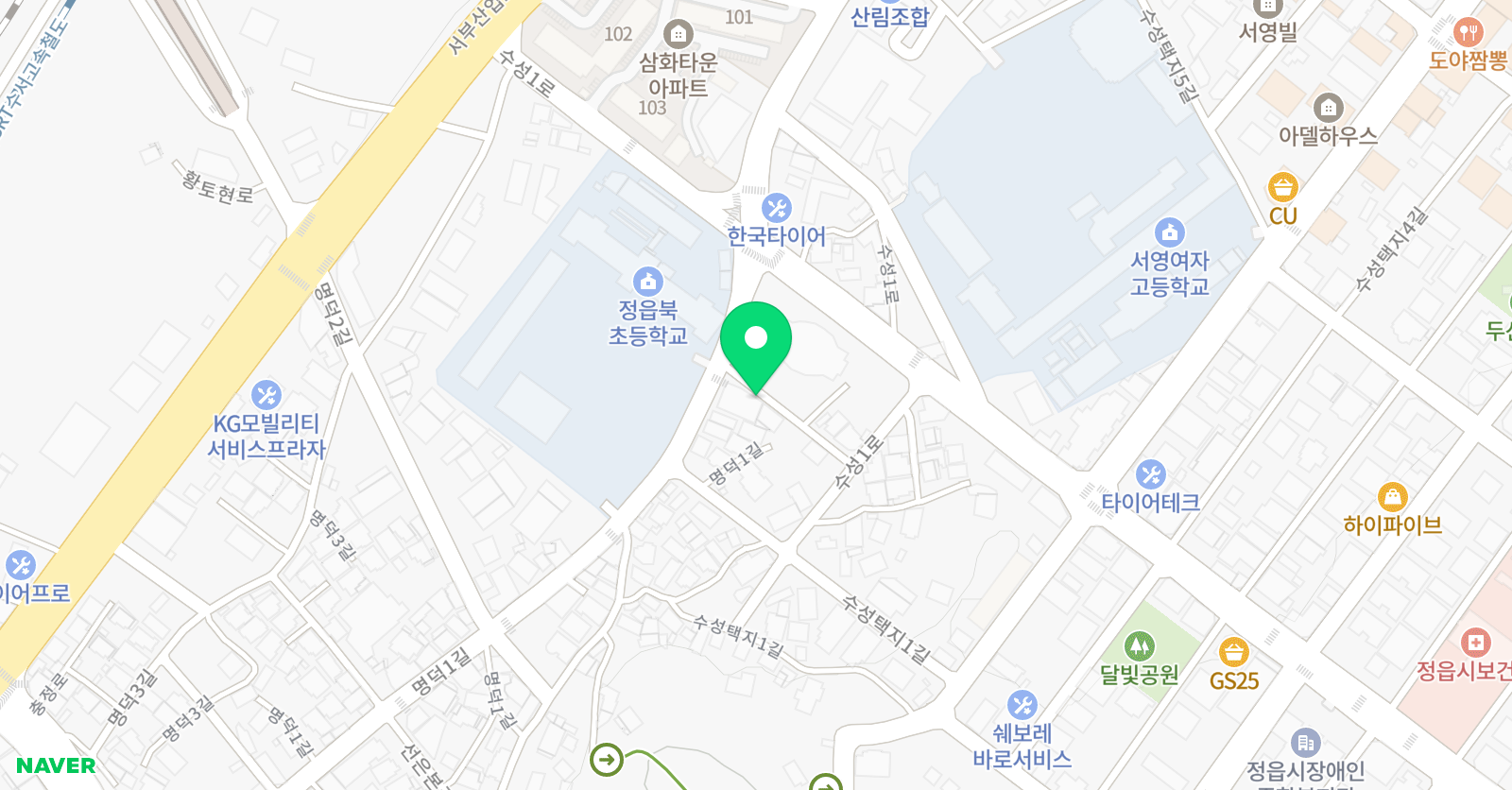 고은손 음악학원 위치