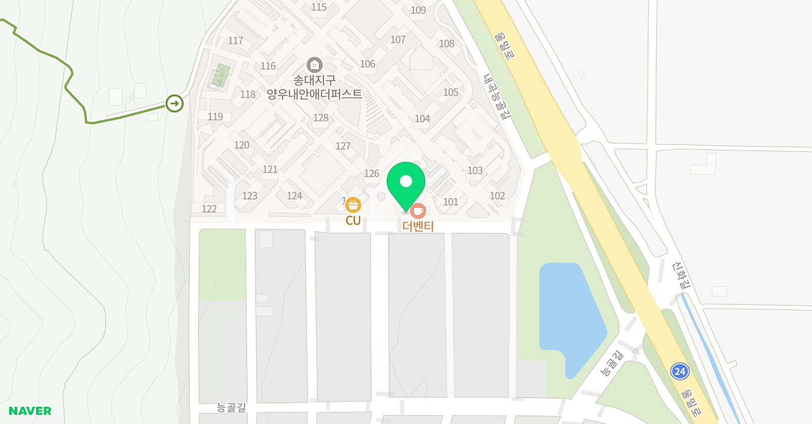 영웅태권도 태권도 6관 위치