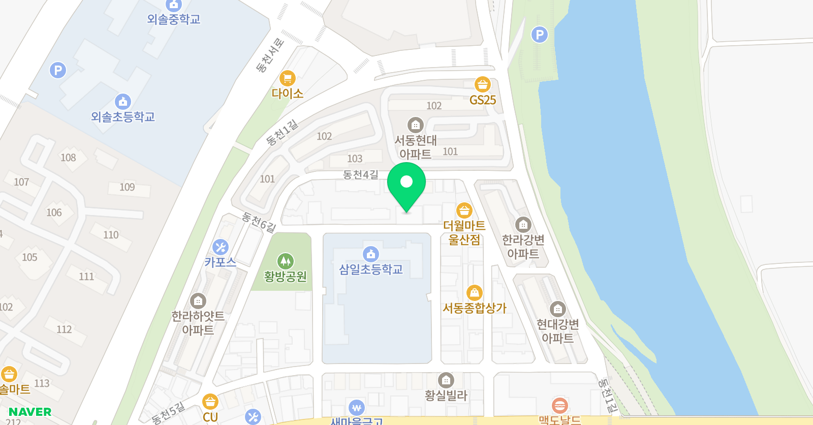 GnB 어학원 서동캠퍼스 위치