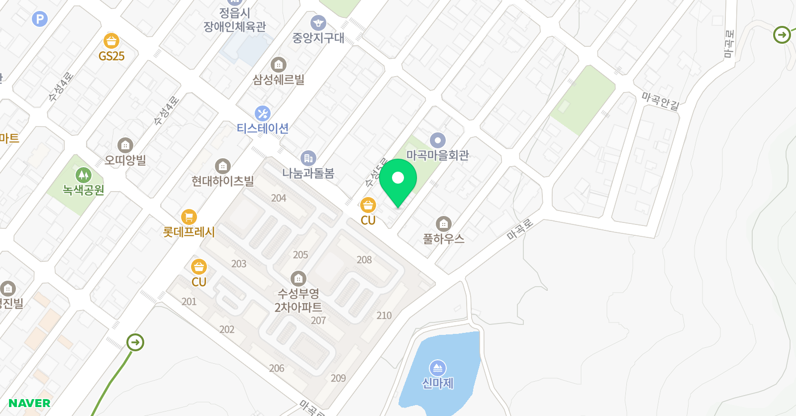 정읍 태권도 체육관 위치