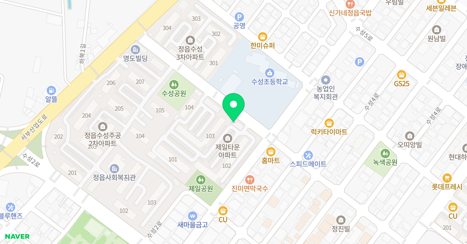 눈높이 러닝센터 수성 학원 위치