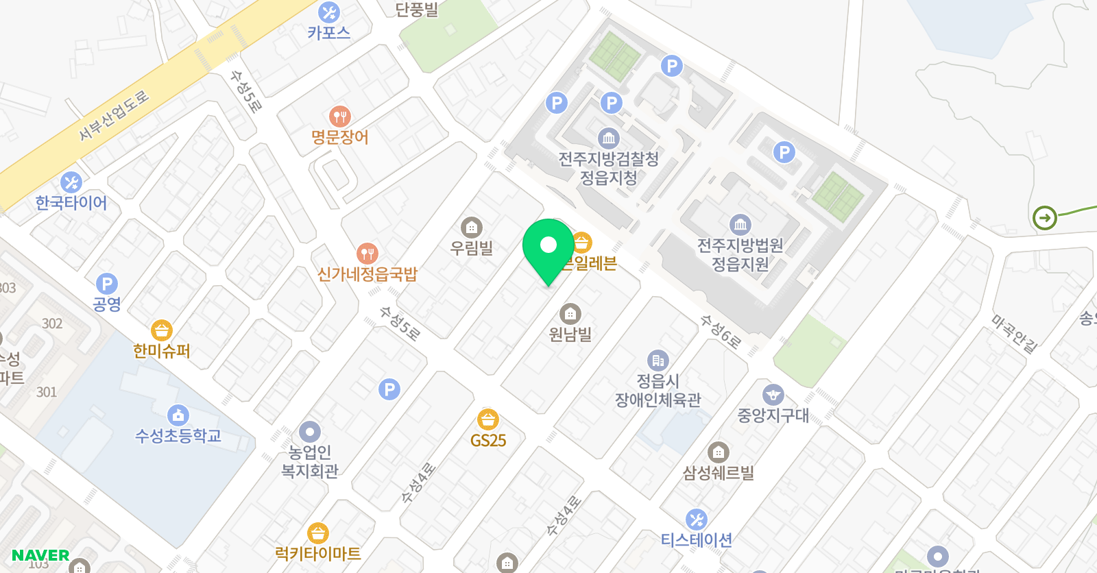 맵플러스 수학전문학원 위치