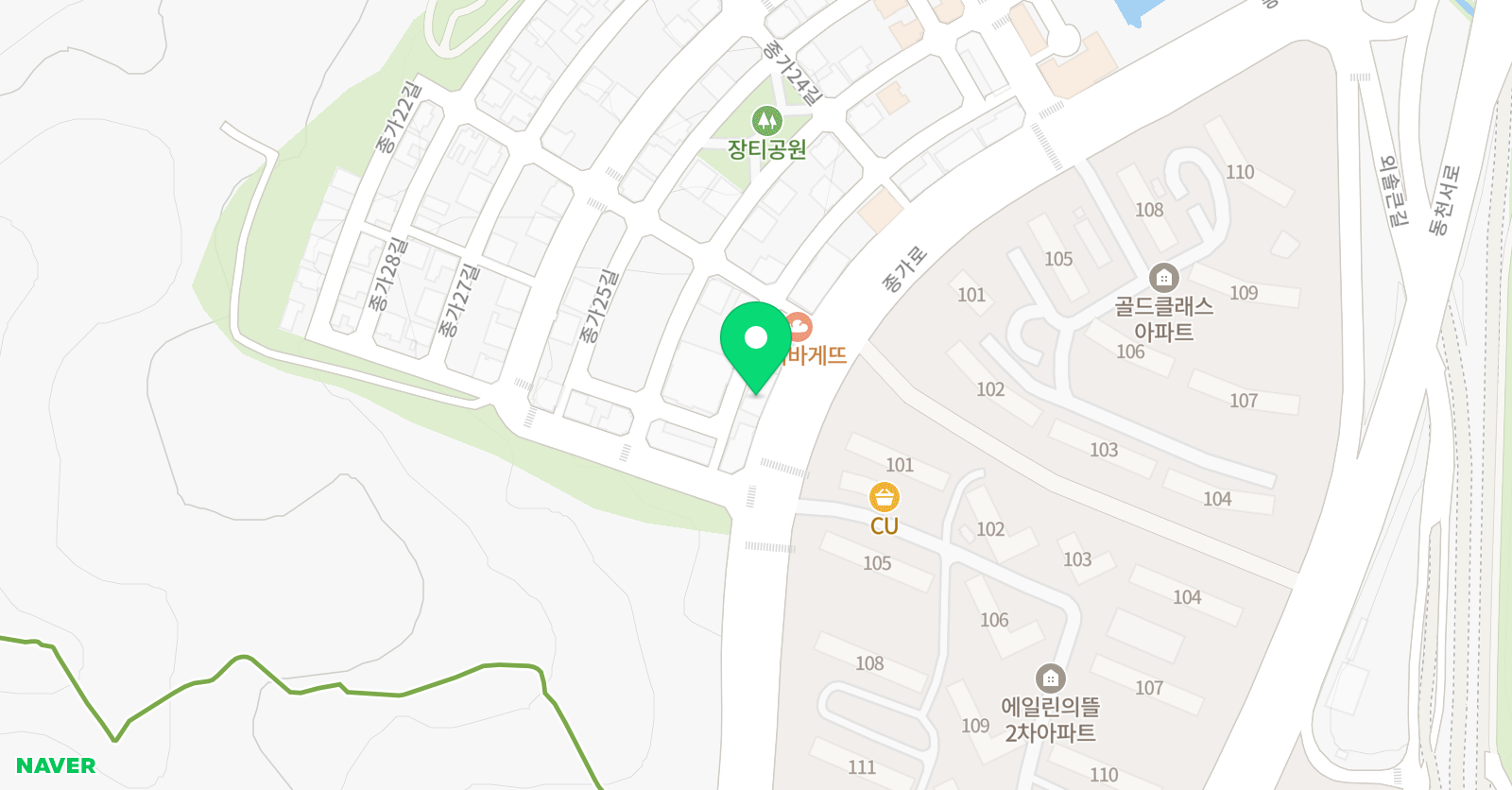 홍익 태권도장 위치