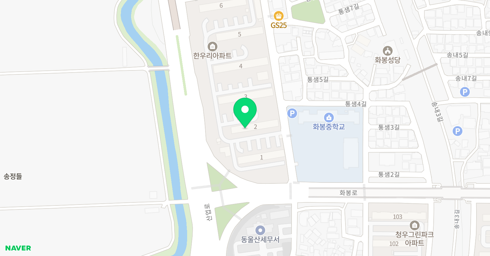 한우리 매곡1 독서논술교습소 위치