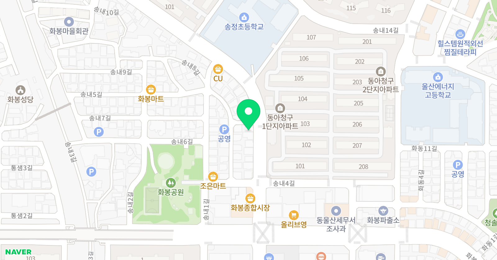 화봉 바둑학원 위치
