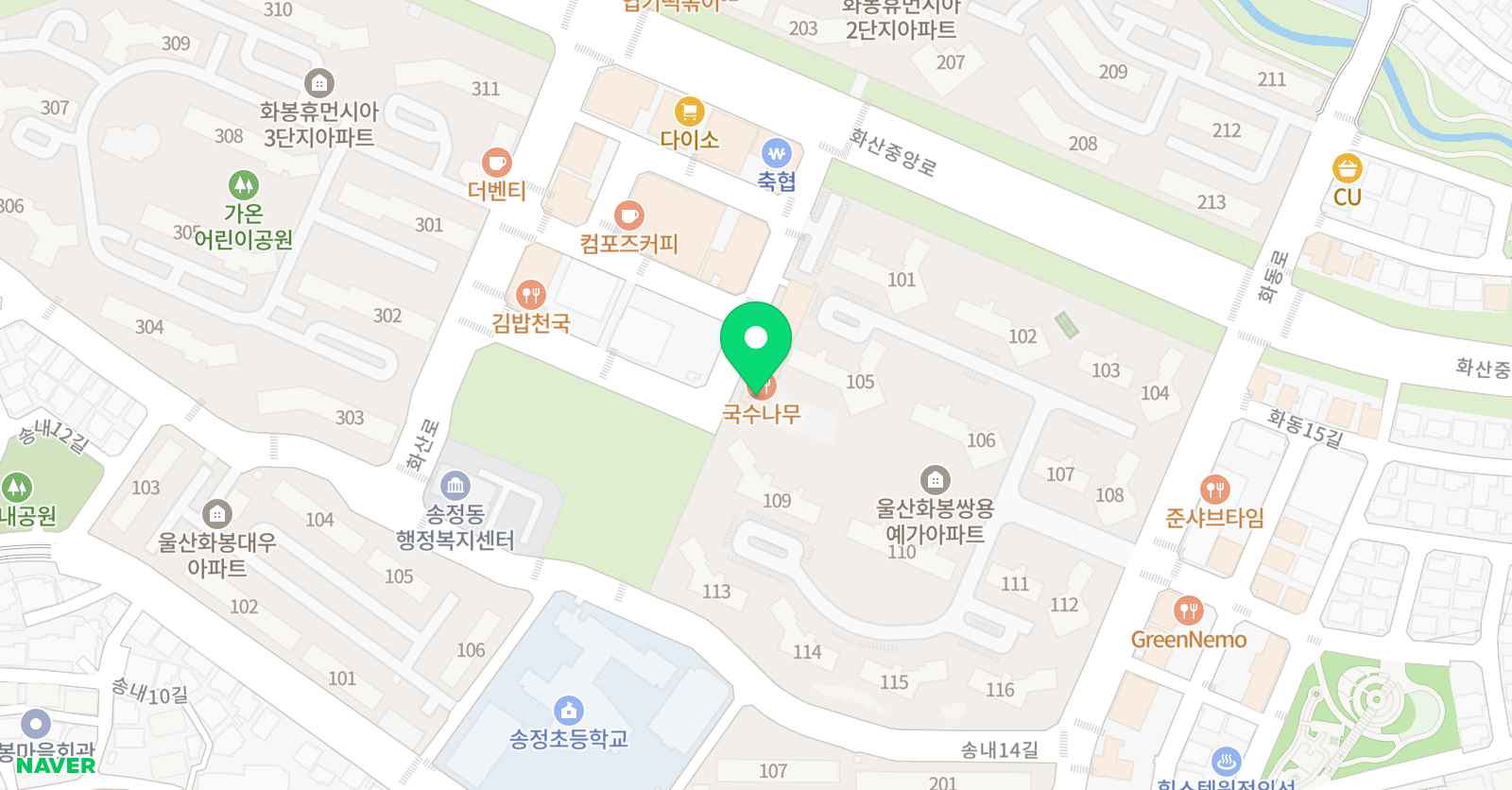 송정메타 수학학원 위치