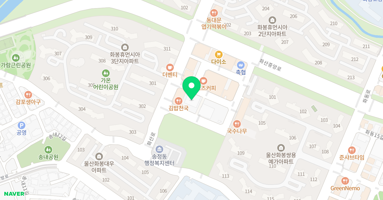 윤선생IGSE아카데미 화봉 어학원 위치