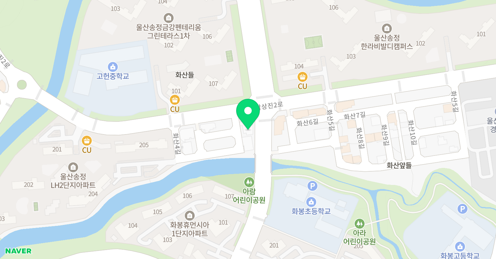 아이튼튼 태권도 송정지구 위치